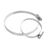 Lihaitun 304 German-style stainless steel hose hoop pressure edge clamp pipe clamp fire water pipe hoop buckle pipe clamp fixed 304 German-style diameter 21-38 width 9mm