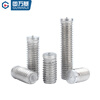Guwanji 304 stainless steel headless spot welding screw stepless welding stud B type welding screw large national standard fastener M4x12 (50 pieces)