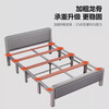 L&S folding sheet single bed office lunch break bed home companion bed hard bed BGC856 all gray 150cm