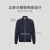 Jinba Men's Spring and Autumn Stand Collar Short Jacket Easy Care Business Jacket Men's BKDT1304 Deep Blue 185