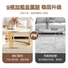 Yangyiyue coffee table TV cabinet living room modern simple small apartment mobile folding round slate small round table cream style glossy snow mountain white rock + snow mountain white rock + gold frame large 80cm*43cm + small 60cm*35cm