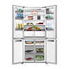 MeiLing 505/506/507 Dual System Zero-Embedded Refrigerator Household 599mm Ultra-Thin Full Space Odor-Free Embedded Cross Four-Opening Double-Door Refrigerator Intelligent Dual Frequency Conversion BCD-507WP9BTZ Zero-Zero Embedded Salt Lake White