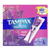TAMPAX American Tampax Symphony long and short catheter with built-in tampon for swimming, Symphony 28 pieces - long catheter - small flow L