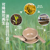 Shenfu rice husk disposable tableware set, biodegradable four-piece set of bowls, chopsticks, cups and spoons, household thickened lunch box, rice husk five-piece set of 50 sets (bowls, cups, saucers, spoons and chopsticks) individually packed