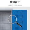 Huizhen heavy tool cabinet factory multi-layer iron cabinet workshop steel double door storage cabinet gray and blue color HQ035 can be customized