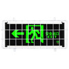 Runhuanian safety exit indicator light protective cover emergency evacuation sign school anti-collision kicked broken metal protection net medium size 36X17.5 free screws