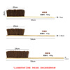 Kangliya 3439 long handle bamboo board brown bristle brush industrial lathe machine tool brush cleaning dust removal brush large four rows of bristle