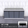 Fat Donglai same style cabinet 2 meters long stainless steel waterproof kitchen storage cabinet stove cabinet sink home rental 180x50 plane