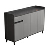 Jichen sideboard tea cabinet home kitchen storage cabinet light luxury living room storage cabinet wine cabinet multi-functional cabinet storage cabinet solid wood | door-to-door delivery two doors and one drawer dark gray + light gray 60*90