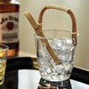 Huili imported Oriental Sasaki glass wine set small ice bucket insulation Japanese ice bucket household handmade Sasaki ice bucket