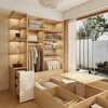 Quanyou Quanyou whole house customized tatami bed desk wardrobe integrated small space bedroom storage cabinet multi-functional furniture Earnest money (calculated based on projection, please contact customer service for details)