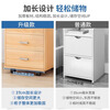 Xiule file cabinet office wooden lockable small cabinet mobile storage cabinet drawer cabinet with wheels under the table storage cabinet low cabinet one drawer one door style Nordic maple color