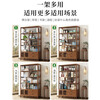 Baikadi new Chinese style Bogu rack tea room storage rack tea display cabinet non-solid wood partition Duobao Pavilion living room decoration shelf six layers 80CM classic model without drawer cabinet door