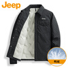 JEEP Jeep Down Jacket Men's Winter Cold Warm Jacket Men's Loose Workwear Jacket Men's White Duck Down Black 2XL