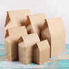 Wilkie kraft paper bag food bread packaging bag food grade cooked food edible oil paper bag disposable baked bag No. 4 bag 13*8*24cm oil-proof 50 pieces