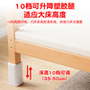 Qiuying liftable beech wood spliced bed solid wood children's bed crib widened spliced large bed child bedside bed spliced bed three guardrails + 5cm coconut palm mattress (height adjustable) liftable length 200 width 60 height 35 60 guardrails