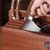 Magtu solid wood knife rack storage rack 2026 new chopstick cage integrated home kitchen cutting board knife storage rack countertop upgraded ebony knife board rack with cutting board rack