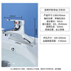 KEGOO double-hole basin faucet hot and cold bathroom face wash bathroom basin wash basin alloy faucet with tube K1007