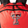Fukou NCAA University Logo Gradient Print High School Student Backpack Canvas Waterproof Texas Tech Red Raiders One Size