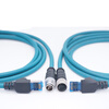 M12 to RJ45 connector aviation plug Cognex industrial camera data cable 8-core X-type super flexible network cable X-type-female elbow--20 pieces minimum order 10 meters Category 7 Super