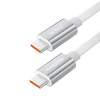 Saikang double type-c data cable white flat charging cable 5A fast charging cable double-ended ctoc cable typec car connection cable suitable for Android mobile phones, tablets and laptops type-c2.0 white flat cable 0.5 meters