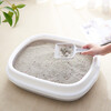 Crazy owner cat litter box semi-enclosed cat toilet anti-splash kitten adult cat cat litter box cat litter box with cat litter scoop