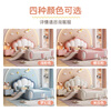 Children's bed girl princess bed with guardrail slide solid wood single dream girl creative pink girl crown bed children's bed color please note 1500mm*2000mm