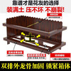Guangshilin antiseptic wood flower box solid wood flower pot outdoor flower box outdoor courtyard planting box extra large rectangular balcony vegetable pot double row keel reinforcement spray paint 100*40*30