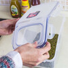 LOCK&LOCK kitchen plastic grain storage rice box, grain moisture-proof and insect-proof fresh-keeping storage container set of two (5L*2)