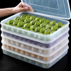 Rihe Sheng Tang Dumpling Storage Box Refrigerator Frozen Dumpling Box Food Grade Dumpling Quick Frozen Dumpling Storage Tray Fresh Box Large - Transparent 2 Layers 2 Covers 2 Layers