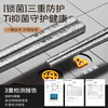 Double gun 100% pure titanium chopsticks household high-end metal chopsticks titanium hollow anti-scalding anti-slip lightweight portable tableware set