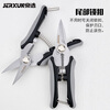 JERXUN electrician's scissors 6-inch stainless steel wire stripper multi-functional iron scissors wire trough cutter cable peeling pliers wire crimping pliers 6-inch electrician's scissors