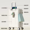 Zhen Zhimeng suitcase, multi-functional trolley case, zipper password box, universal wheel boarding case, thickened suitcase, 24-inch leather suitcase, white - upgraded thickened version, cup holder + front handle, 26 inches