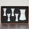 Su's Ceramics Ceramic Wine Set White Wine Cup Wine Divider Sky Blue Wine Set Best Friend 1 Pot 4 Cups Exquisite Gift Box
