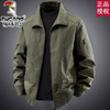 Woodpecker Jacket Men's Autumn and Winter 2025 New Pilot Cotton Work Jacket Fashionable Loose Casual American Retro Camel Brand Special Price Clearance Pickup L Recommend wearing 115-130 catties