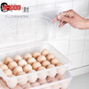 Cong 1st Floor German imported quality egg storage box refrigerator special egg box anti-fall egg rack egg tray egg tray transparent 34 grids 1 box 1 cover
