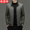Hengyuanxiang 2025 Autumn and Winter New Solid Color Casual Jackets Men's Warm Stand-up Collar Wool Jackets Men