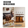 Jiayi solid wood folding coffee table can lift small apartment sofa side cabinet movable trolley home side table tea table