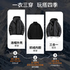 JEEP Jeep three-in-one jacket men's autumn and winter assault jacket men's outdoor warm mountaineering clothing two-piece set black XL