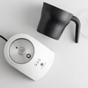 CAFEDE KONA electric milk frother, household coffee milk frother, hot and cold commercial fully automatic frother, heatable milk, white