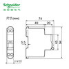 Schneider Electric air switch IDPN series C25A 4.5KA compact 1P+N occupies 1 position air circuit breaker A9P08625