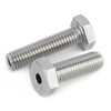 Jinchao 304 stainless steel external hexagonal hollow screw hollow bolt mask machine threading screw M6M8M10M12 M10*16 hole 5.2 mm (1 set) with nut