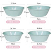 Camellia (CHAHUA) plastic washbasin baby washbasin baby washbasin home bathroom supplies children's butt basin light blue_1 small square basin
