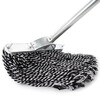 Hasdick dust push flat mop, 60CM black and white reinforced steel rod, office housekeeping, factory workshop, shopping mall cleaning, water absorption, decontamination, removable (1 pack) HKW-37