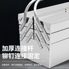 Qilu Anran stainless steel tool box three-layer folding hardware tool storage box multi-functional suitcase 460mm