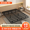 RSRDDY modern simple double suspended bed without bedside tatami single iron bed frame dormitory rental room row frame bed black daily style (just a bed) upgraded and thickened 1000mm*1900mm