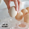 Shuangshan Refrigerator Egg Storage Box 18-hole Plastic Egg Tray with Cover Kitchen Storage Box Food Storage Box Egg Storage-1 (Length 34 Width 22.5 Height 8cm)