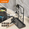 Cobbe kitchen pot lid rack free of punching household drain countertop chopping board rack cutting board placement rack spatula holder