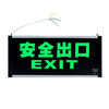New national standard fire emergency light, emergency evacuation sign, LED single-sided safety exit sign, upper outlet conventional sign light, single-sided safety exit