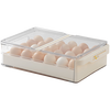 Home KATEI STORY Japanese egg storage box refrigerator with food-grade drawer-type egg rack holder household kitchen organization artifact flip-top drawer-type egg box